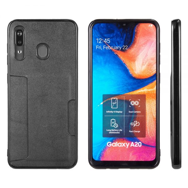 INFINITY SERIES BACK COVER CASE (COMBO PIECE) FOR SAMSUNG GALAXY A20/A30/A50 - BLACK