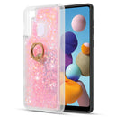 WATERFALL RING LIQUID SPARKLING QUICKSAND CASE FOR SAMSUNG GALAXY A21