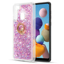 WATERFALL RING LIQUID SPARKLING QUICKSAND CASE FOR SAMSUNG GALAXY A21