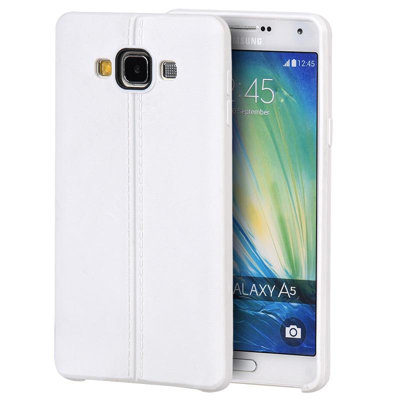 SLIM JACKET TPU CASE W/ LEATHER LOOK FOR SAMSUNG GALAXY A5