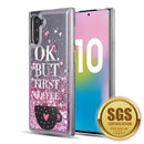 SAMSUNG GALAXY NOTE 10 WATERFALL LIQUID SPARKLING QUICKSAND  CASE