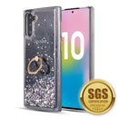 WaterFall Collection Liquid Sparkle Ring Holder Case Samsung Galaxy Note 10 Blk