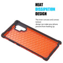 SAMSUNG GALAXY NOTE10+ HONEYCOMB TINTED SHOCK ABSORPTION PROTECTIVE TPU  RED