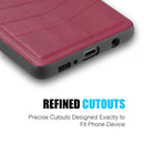 SAMSUNG GALAXY S10 2 TONE TEXTURE COATED CANVAS CASE WCARD SLOT