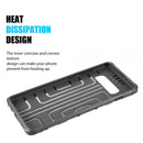 STYLISH LEATHER PROTECTIVE DUAL CARD WALLET CASE FOR SAMSUNG GALAXY S10 - BLACK