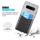 2TONE TEXTURE CANVAS  CASE W/ CARD SLOT FOR SAMSUNG GALAXY S10 PLUS