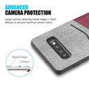 2TONE TEXTURE CANVAS  CASE W/ CARD SLOT FOR SAMSUNG GALAXY S10 PLUS