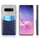 2TONE TEXTURE CANVAS  CASE W/ CARD SLOT FOR SAMSUNG GALAXY S10 PLUS
