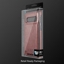 SMARTFLIP BUSINESS SLIM LEATHER CASE W/ ID SLOTS FOR GALAXY S10 PLUS - HOT PINK
