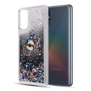 WATERFALL RING LIQUID SPARKLING QUICKSAND TPU CASE FOR SAMSUNG GALAXY S20 FE - BLACK