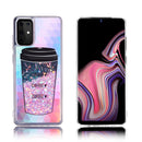 SAMSUNG GALAXY S20 PLUS(6.7") WATERFALL LIQUID SPARKLING QUICKSAND TPU CASE - COFFEE