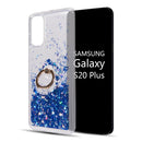 SAMSUNG S20 PLUS(6.7")THE WATERFALL RING LIQUID SPARKLING QUICKSAND CASE-GREEN