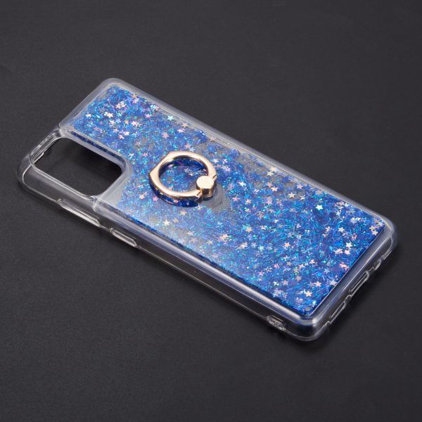 SAMSUNG S20 PLUS(6.7")THE WATERFALL RING LIQUID SPARKLING QUICKSAND CASE-GREEN