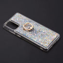 SAMSUNG S20 PLUS(6.7")THE WATERFALL RING LIQUID SPARKLING QUICKSAND CASE-GREEN