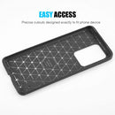 SAMSUNG GALAXY S20 ULTRA CARBON TEXTURIZED  CASE SILKEE FINISH BLACK