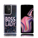 SAMSUNG GALAXY S20 ULTRA(6.9") WATERFALL LIQUID SPARKLING QUICKSAND TPU CASE - BOSS LADY