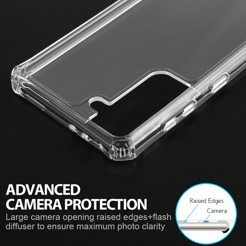 SAMSUNG GALAXY S21 CLEAR GUARD THICK TPU WITH SHOCKPROOF CORNERS CLEAR