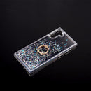 SAMSUNG GALAXY S21 WATERFALL RING LIQUID SPARKLING QUICKSAND TPU CASE BLACK