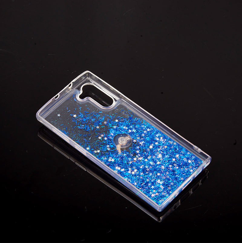 SAMSUNG GALAXY S21 WATERFALL RING LIQUID SPARKLING QUICKSAND TPU CASE BLACK