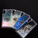 SAMSUNG GALAXY S21 WATERFALL RING LIQUID SPARKLING QUICKSAND TPU CASE BLACK