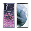 SAMSUNG GALAXY S21 WATERFALL RING LIQUID SPARKLING QUICKSAND TPU CASE BLACK