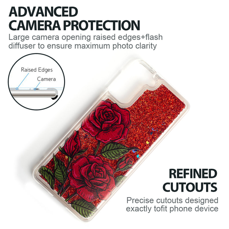 SAMSUNG GALAXY S21+ WATERFALL LIQUID SPARKLING QUICKSAND TPU CASE