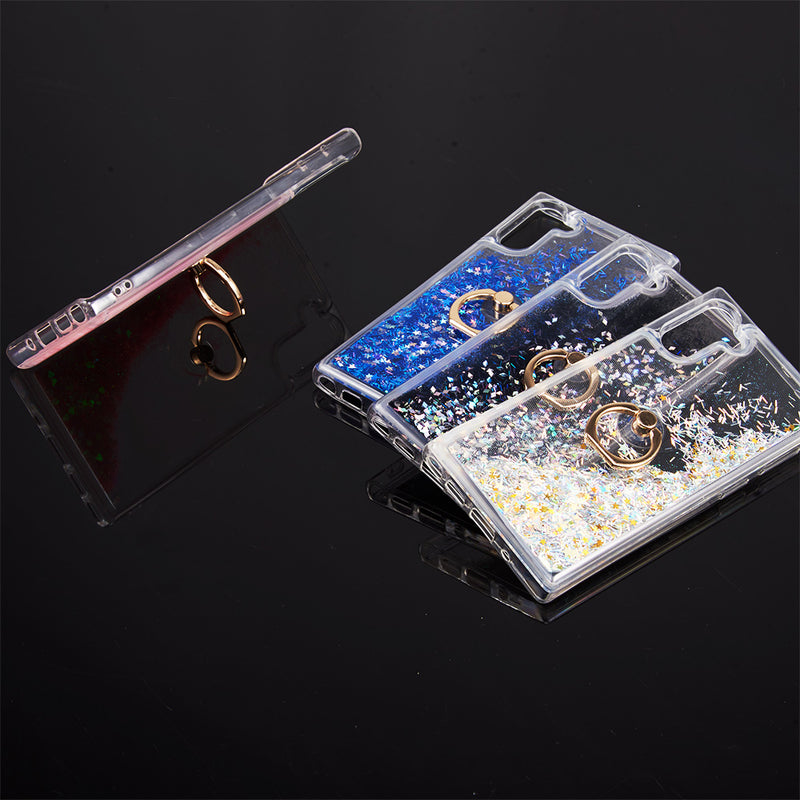 SAMSUNG GALAXY S21+ WATERFALL RING LIQUID SPARKLING QUICKSAND TPU CASE