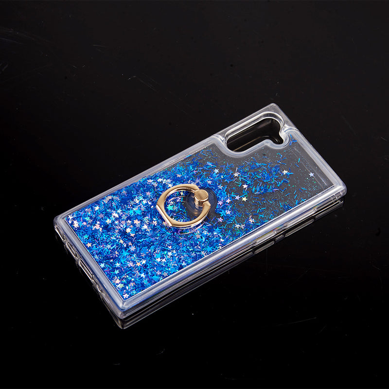 SAMSUNG GALAXY S21+ WATERFALL RING LIQUID SPARKLING QUICKSAND TPU CASE