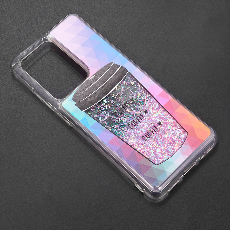 SAMSUNG GALAXY S21 ULTRA WATERFALL LIQUID SPARKLING QUICKSAND CASE