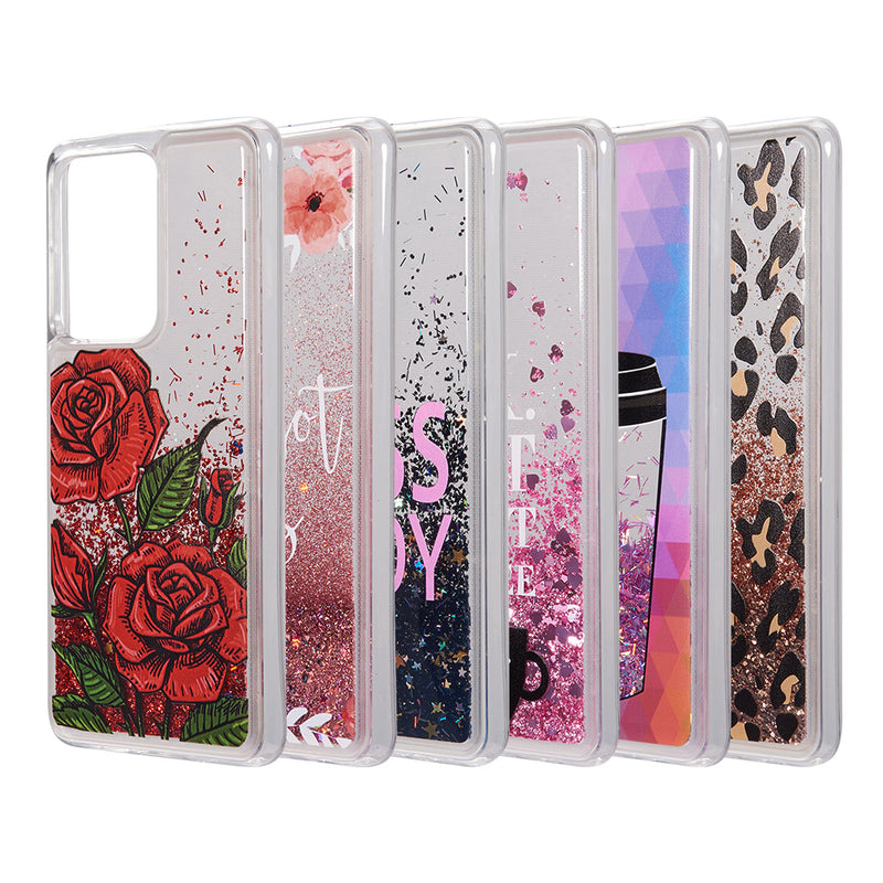SAMSUNG GALAXY S21 ULTRA WATERFALL LIQUID SPARKLING QUICKSAND CASE