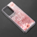SAMSUNG GALAXY S21 ULTRA WATERFALL LIQUID SPARKLING QUICKSAND CASE