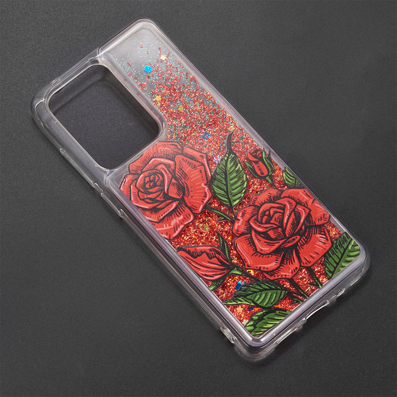 SAMSUNG GALAXY S21 ULTRA WATERFALL LIQUID SPARKLING QUICKSAND CASE