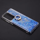 SAMSUNG GALAXY S21 ULTRA WATERFALL RING LIQUID SPARKLING QUICKSAND CASE BLACK