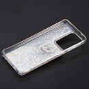 SAMSUNG GALAXY S21 ULTRA WATERFALL RING LIQUID SPARKLING QUICKSAND CASE BLACK