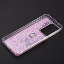 SAMSUNG GALAXY S21 ULTRA WATERFALL RING LIQUID SPARKLING QUICKSAND CASE BLACK