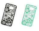 SAMSUNG GALAXY S6 CRYSTAL RUBBER CASE FLOWER LEAF