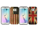 BLACK TPU IMD FLAG CASE FOR SAMSUNG GALAXY S6 EDGE