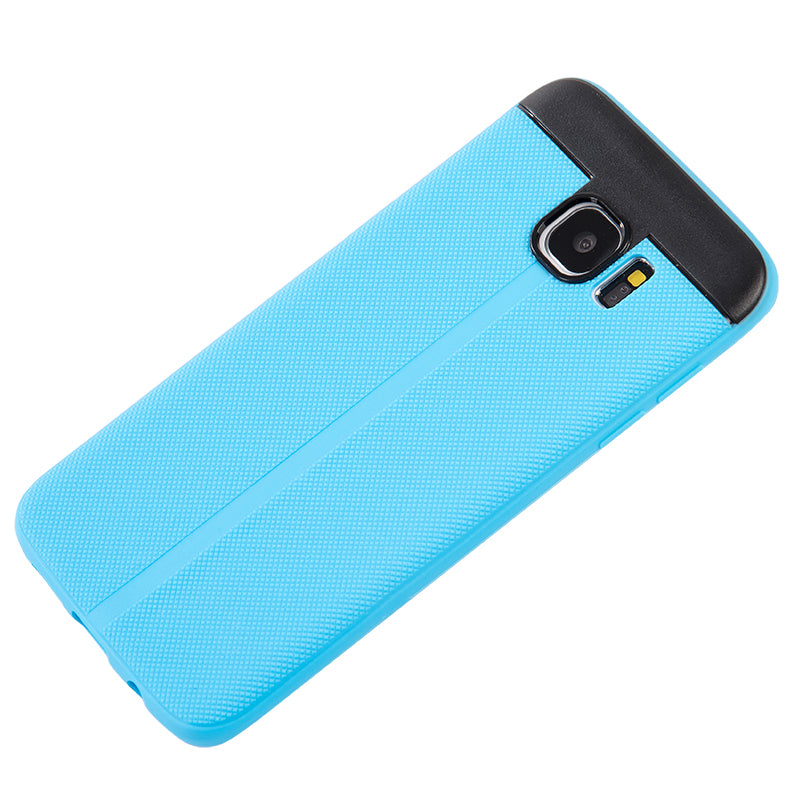SAMSUNG GALAXY S7 EDGE T STYLE ANTI-SLIP TPU CASE - BLUE