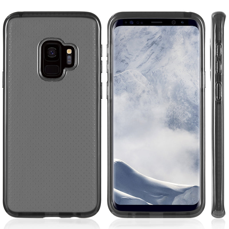 CASE FOR SAMSUNG S9 CONTEMPO ANTI-SHOCK TPU BLACK TINTED WITH INNER BORDER
