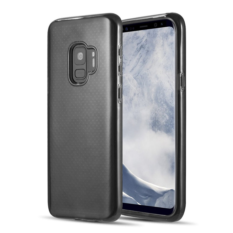 CASE FOR SAMSUNG S9 CONTEMPO ANTI-SHOCK TPU BLACK TINTED WITH INNER BORDER