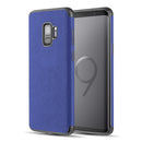 SAMSUNG GALAXY S9 SAFFIANO LUXURY  CASE ELECTROPLATED FRAME & BUTTON