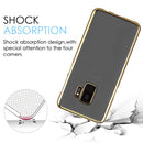 SAMSUNG GALAXY S9 TRANSPARENT TPU CASE W/ ELECTROPLATED FRAME