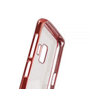 SAMSUNG GALAXY S9 TRANSPARENT TPU CASE W/ ELECTROPLATED FRAME
