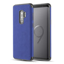 SAMSUNG GALAXY S9+ SAFFIANO LUXRY CASE W/ ELECTROPLATED FRAME