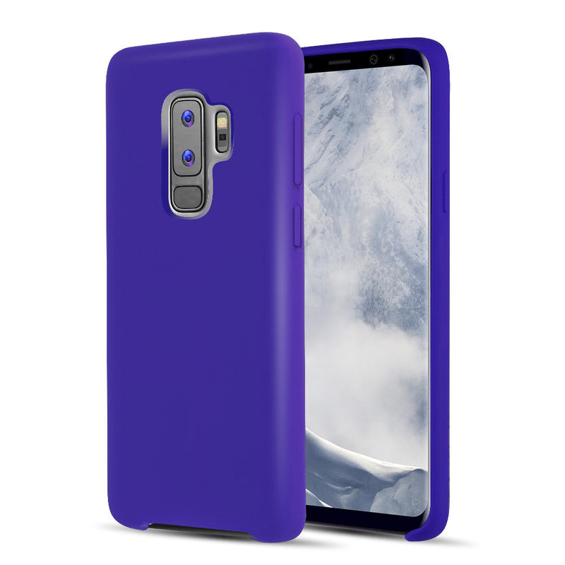 SAMSUNG GALAXY S9 PLUS SIMPLEMADE LIQUID SILICONE BACK COVER CASE PURPLE