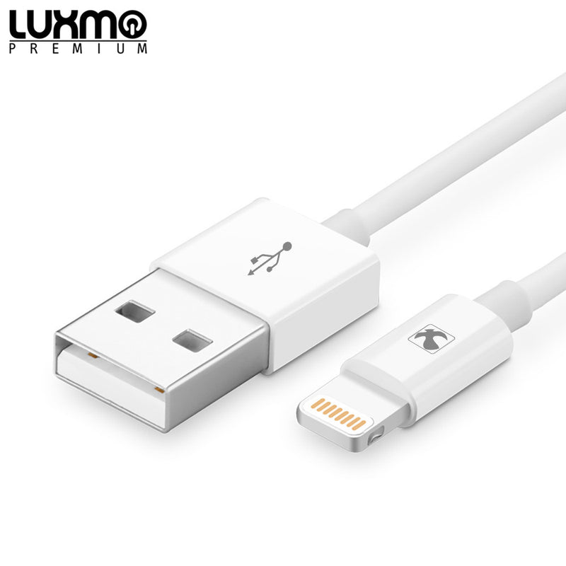 CERTIFIED 8-PIN 1M MFI USB TO LIGHTINING CABLE - WHITE
