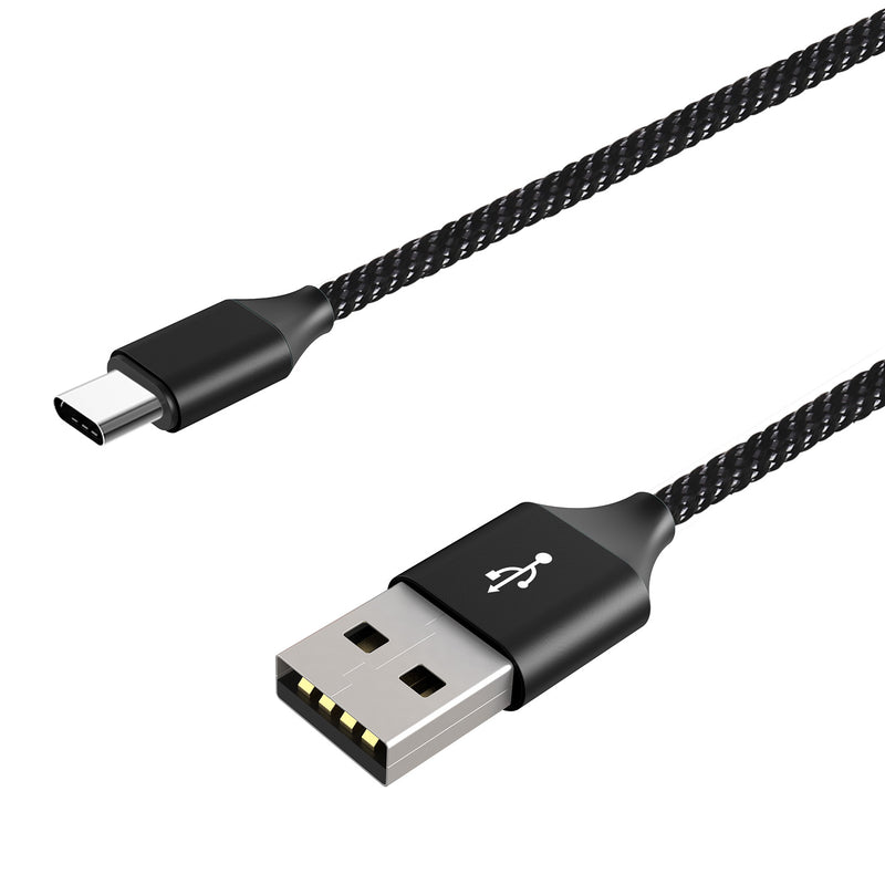 UNIVERSAL USB-C NYLON BRAIDED 6 FT FAST CHARGING DATA CABLE
