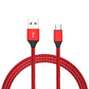 UNIVERSAL USB-C NYLON BRAIDED 6 FT FAST CHARGING DATA CABLE