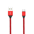 UNIVERSAL USB-C NYLON BRAIDED 6 FT FAST CHARGING DATA CABLE