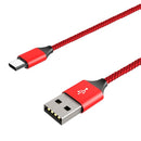 UNIVERSAL USB-C NYLON BRAIDED 6 FT FAST CHARGING DATA CABLE